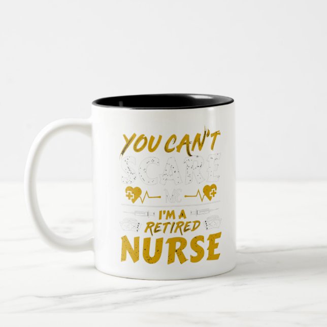 Du kannst mir keine Angst machen, dass ich eine Kr Zweifarbige Tasse (Links)