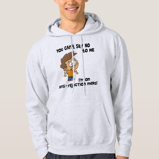 Du kannst mir nicht nein sagen - mit Cartoon Junge Hoodie (Vorderseite)