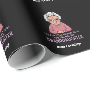 Du kannst mir nicht sagen, du bist nicht meine Enk Geschenkpapier