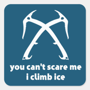 Du kannst mir nichts ausmachen, wenn ich auf Eis k Quadratischer Aufkleber