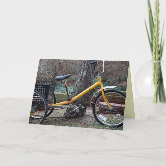 Du kannst mit dem Trike fahren, wenn du will Karte (Vorderseite)