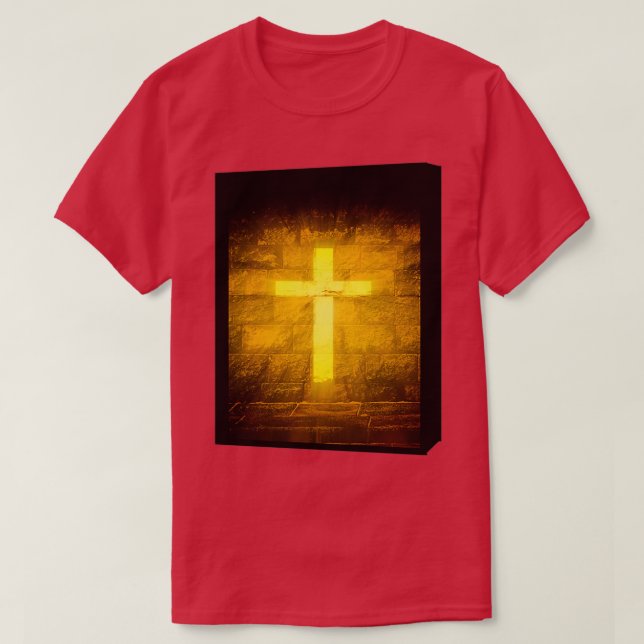 Du kannst nicht an Gott glauben, solange du nicht  T-Shirt (Design vorne)
