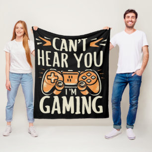 Du kannst nicht hören, dass ich spiele fleecedecke