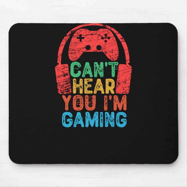 Du kannst nicht hören, dass ich spiele mousepad (Vorne)