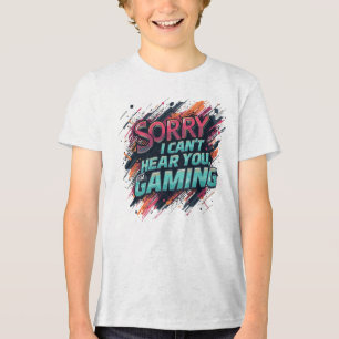 Du kannst nicht hören, dass ich spiele Tri-Blend shirt
