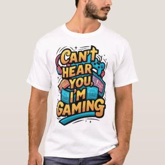 Du kannst nicht hören, ich spiele - Funny Gamer De T-Shirt