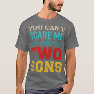 Du kannst nicht, ich habe 2 Söhne Vintag Retro T-Shirt