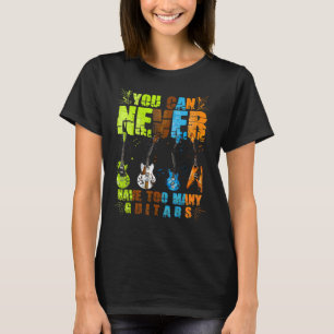 Du kannst nie zu viele Gitarren-Musik-GIF haben T-Shirt