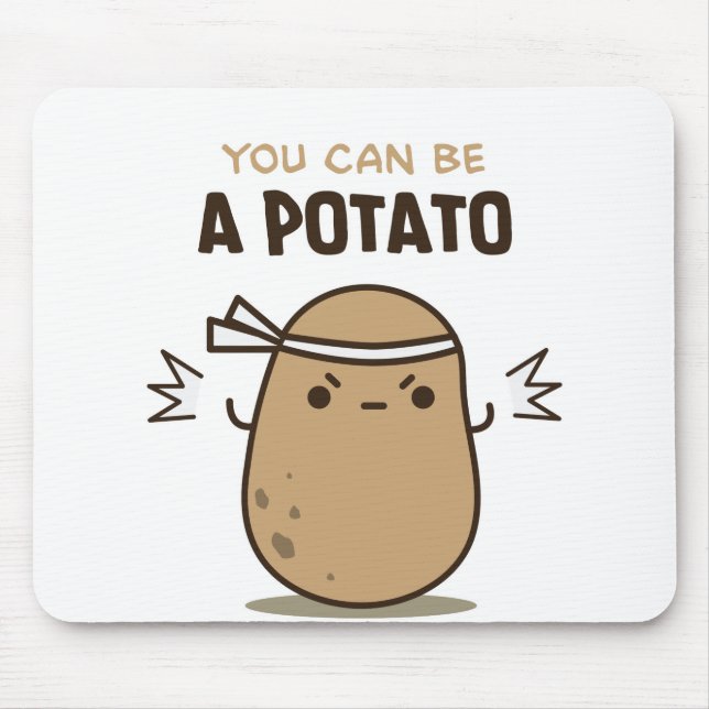 Du kannst Potato sein Mousepad (Vorne)