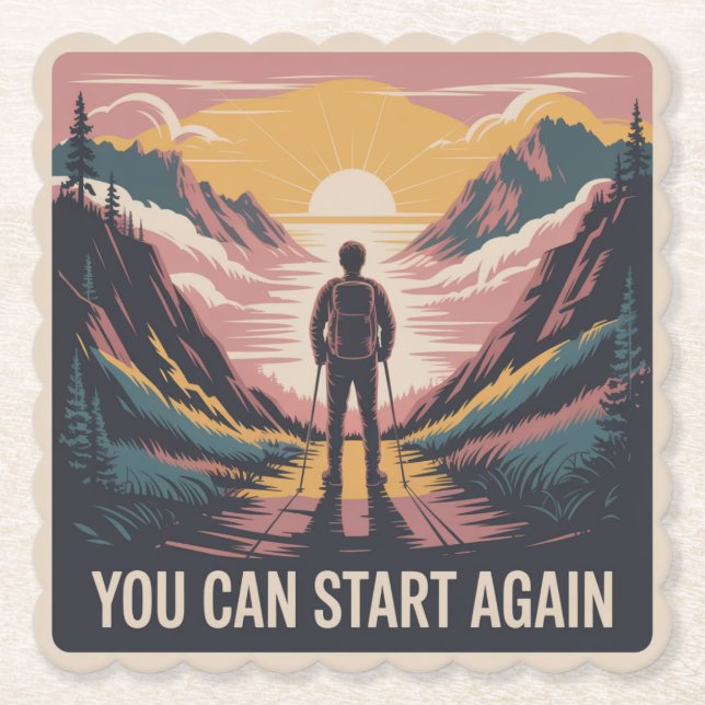 Du kannst von vorne beginnen untersetzer (Vorderseite)