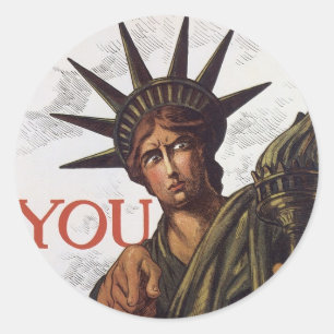 Du kaufst eine Liberty Bond damit ich nicht umkomm Runder Aufkleber
