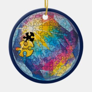 Du komplettierst das Bild - Jeder gehört hierher Keramik Ornament