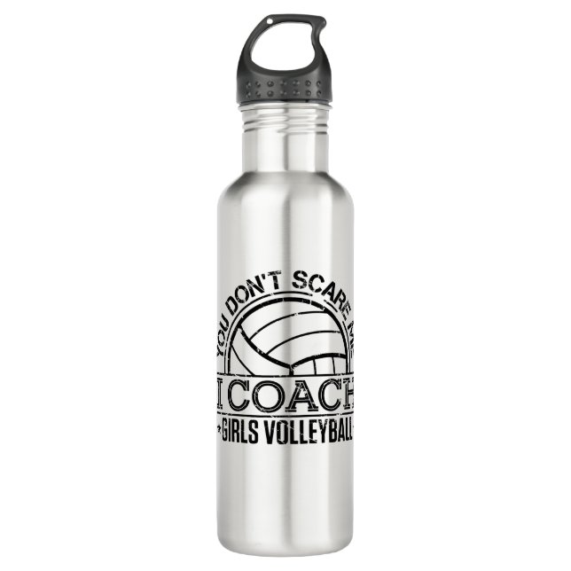 Du kümmerst mich nicht, dass ich Mädchen Volleybal Edelstahlflasche (Vorderseite)