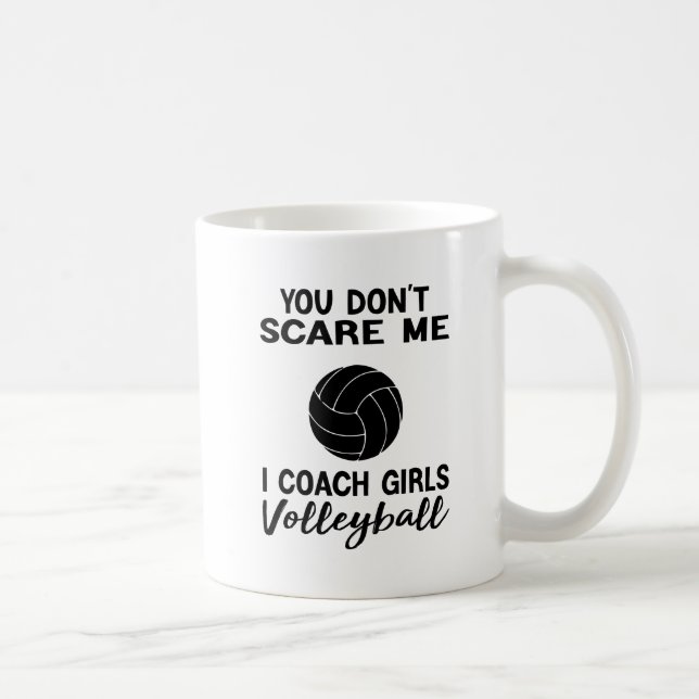 Du kümmerst mich nicht, dass ich Mädchen Volleybal Kaffeetasse (Rechts)