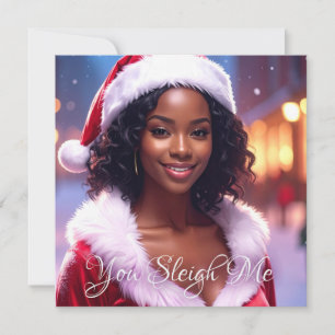 DU LÄCHST MICH - Weihnachts-Faltenkarte Feiertagskarte
