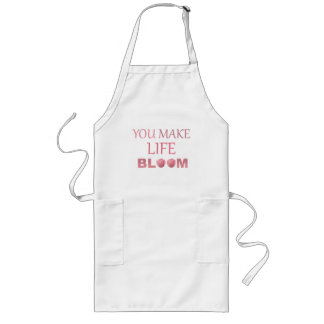Du lässt das Leben erblühen Florales Geschenk für Lange Schürze