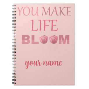 Du lässt das Leben erblühen Florales Geschenk für Notizblock