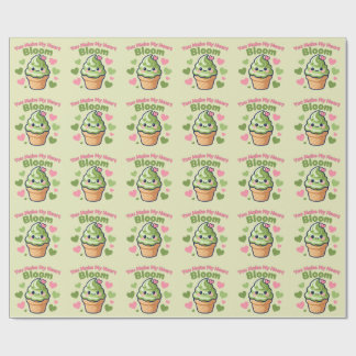 Du lässt mein Herz erblühen Cute Kawaii Matcha Geschenkpapier