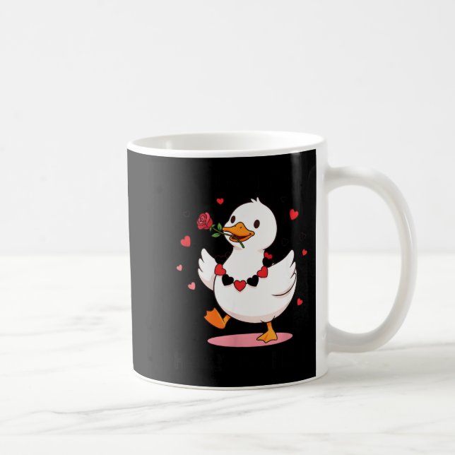 Du Lässt Mein Herz Honk Machen Lustige Gans Valent Kaffeetasse (Rechts)