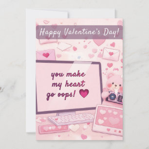 Du lässt mein Herz hopp! 💗 Valentinstagskarte Feiertagskarte