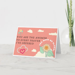 Du lässt mich aufblühen Valentinstag Karte