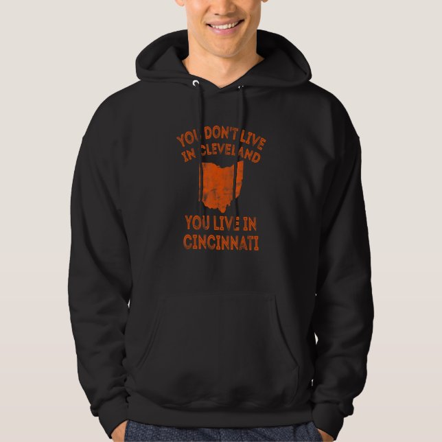 Du lebst nicht in Cleveland Hoodie (Vorderseite)