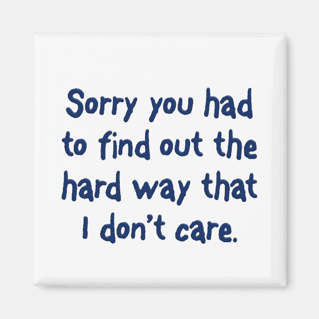 Du lernst gerne fleißig magnet (Vorne)