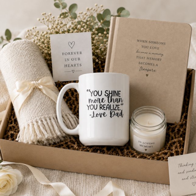 „Du leuchtest mehr, als du erkennst – In Liebe, Da Kaffeetasse (Von Creator hochgeladen)