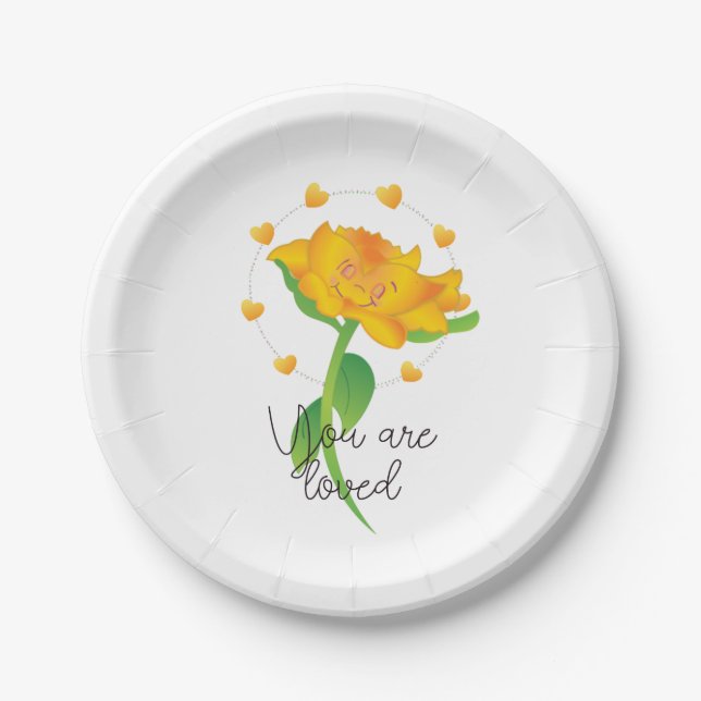 Du liebst  pappteller (Vorderseite)