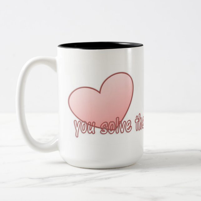 Du löst das Rätsel Zweifarbige Tasse (Links)