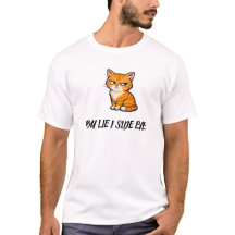 Du lügst, ich schiele Funny Grumpy Orange Tabby-Ka