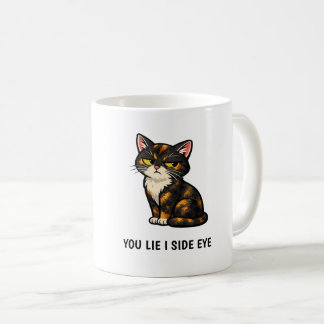 Du lügst, ich schiele Funny Tortoiseshell-Katze Zi Kaffeetasse