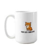 Du lügst, ich schiele Grumpy Orange Tabby Katze