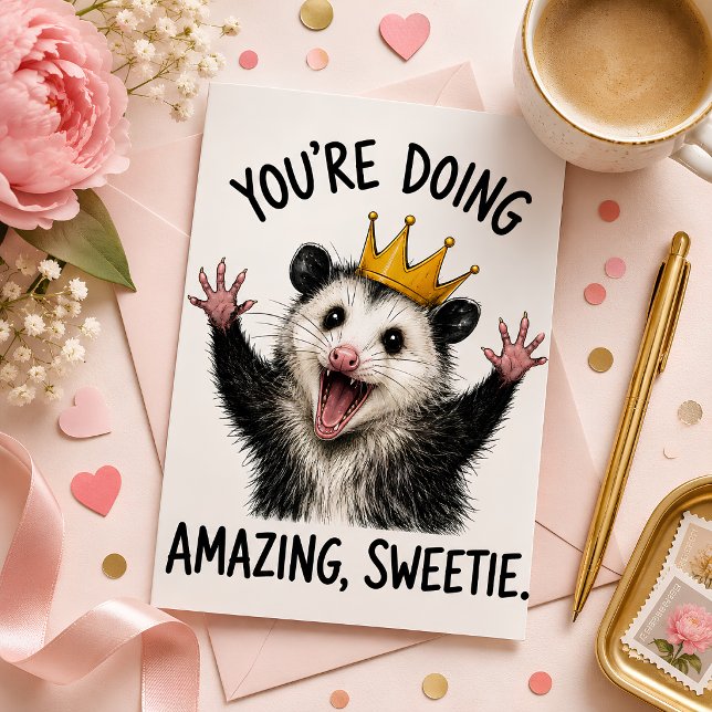 Du machst das großartig, Süße. Feiertagskarte (👑 Make Their Day Extra Amazing Order Now!)