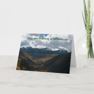 Du machst einen Unterschied Dankeskarte