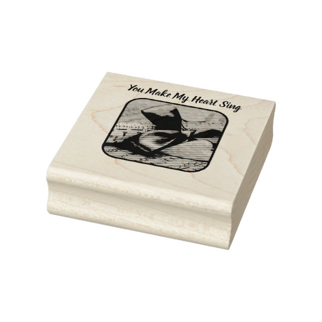 Du machst meine Herz-Sing-Briefmarke Gummistempel (Stempel)