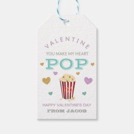Du machst meinen Herzchen Pop Popcorn Valentinstag Geschenkanhänger