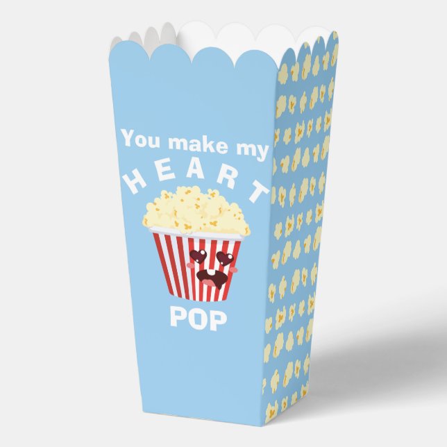 Du machst meinen Herzschlag POP Niedlich Popcorn Geschenkschachtel (Rückseite)