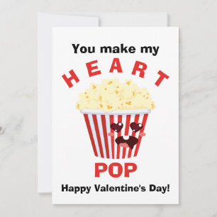 Du machst meinen POP Popcorn Valentinstag Feiertagskarte