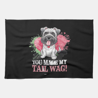 DU MACHST MEINEN SCHWANZ WAG HUND GESCHIRRTUCH