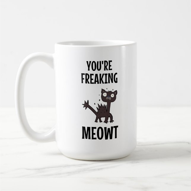 Du machst Meowt-Kaffee-Tasse Kaffeetasse (Links)