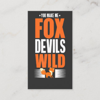 Du machst mich Foxdevils Wild Englisch Begleitkarte