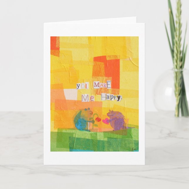 Du machst mich glücklich karte (Vorderseite)