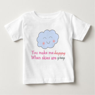 Du machst mich glücklich, wenn Himmel grau sind tu Baby T-shirt