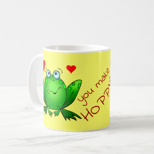 Du machst mich hoppelig Süße Fröhliche Lustige Grü Kaffeetasse