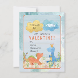 Du machst mich mit Glück zum Valentinstag Postkarte