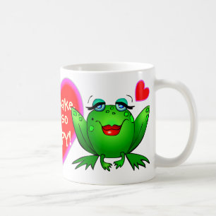 Du machst mich so hoppy Grün Glückliche Frösche Ro Kaffeetasse