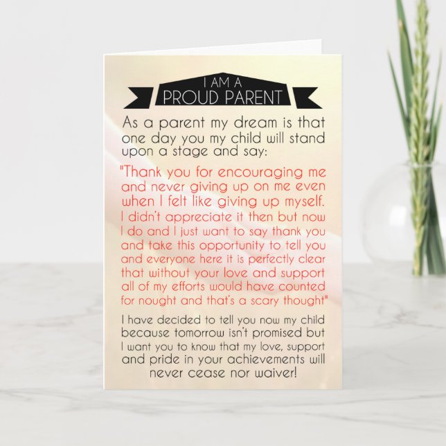 Du machst mich so stolz dankeskarte (Vorderseite)