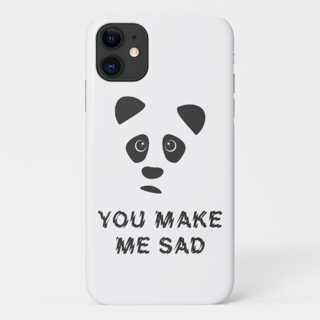 Du machst mich traurig. Trauriger Panda. Case-Mate iPhone Hülle (Rückseite)