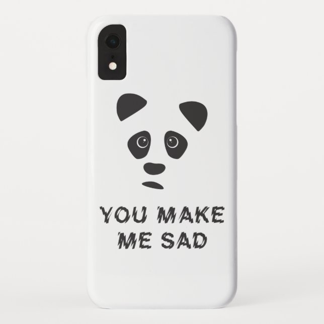Du machst mich traurig. Trauriger Panda. Case-Mate iPhone Hülle (Rückseite)